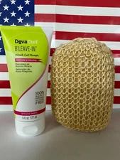 Deva Curl B Leave-In Miracle Curl Plumper 6 oz  Texture & Volume & SISAL SPONGE