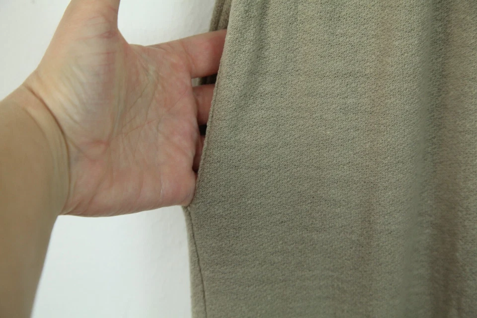 Calça Top Chaus Grande Mistura de Linho Vintage Anos 90 Roupa Lagenlook Mínima Costeira - Imagem 4 de 4