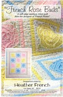French Roses Buds Baby Infant Quilt Pattern Shabby Chic Design on sale French Roses Buds Baby Infant Quilt Pattern Shabby Chic Design on sale