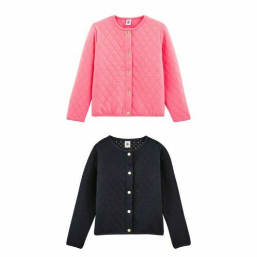 Gilet Cardigan Petit Bateau Fille 3 Ans Rose Corail Ajouré En Tricot Coton (NEUF Avec étiquettes)