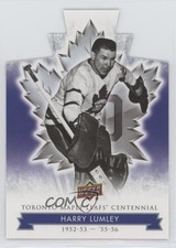 2017 Upper Deck Toronto Maple Leafs Centennial Blue Die-Cut Harry Lumley HOF 8tn