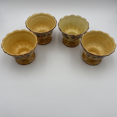 Raymond Waites Certified International Pompeii Fruits Pedestal Bowl 4-3/4 x6 SO4