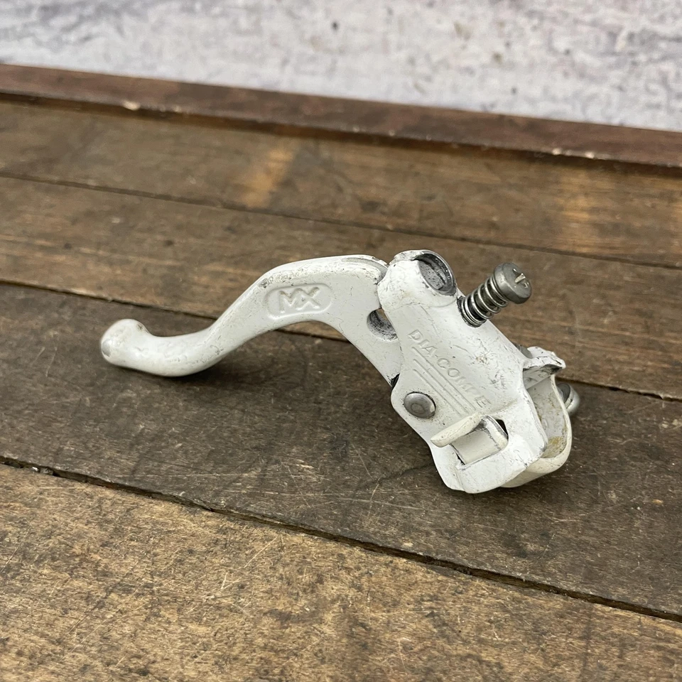 Alavanca de freio vintage anos 80 Dia-Compe Tech 4 MX BMX esquerda branca 1985 85 Japão - Imagem 3 de 4