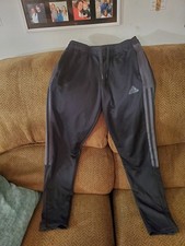 Adidas Women s S Aeroready Primegreen Black Joggers Zip Ankles