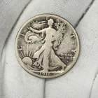 1916-S 50c Walking Liberty Silver Half Dollar Coin Walker Obverse BETTER DATE!
