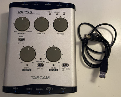 Tascam US-144 USB2 Audio Midi Interface mit Kabel
