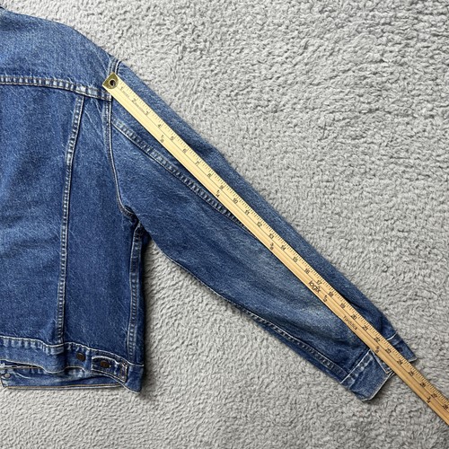 Vintage Levi's Type 3 Trucker Jacket Mens 46 Blue Faded Denim USA 80s 70506 by Levi's, $199.99 - Photo 13