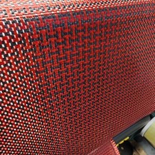 3K 210gsm red blended carbon fiber, length 40 inches, width 11.8 inches.