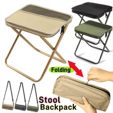 Portable Folding Stool Outdoor Camping Fishing Chair Lightweight Packable Seat