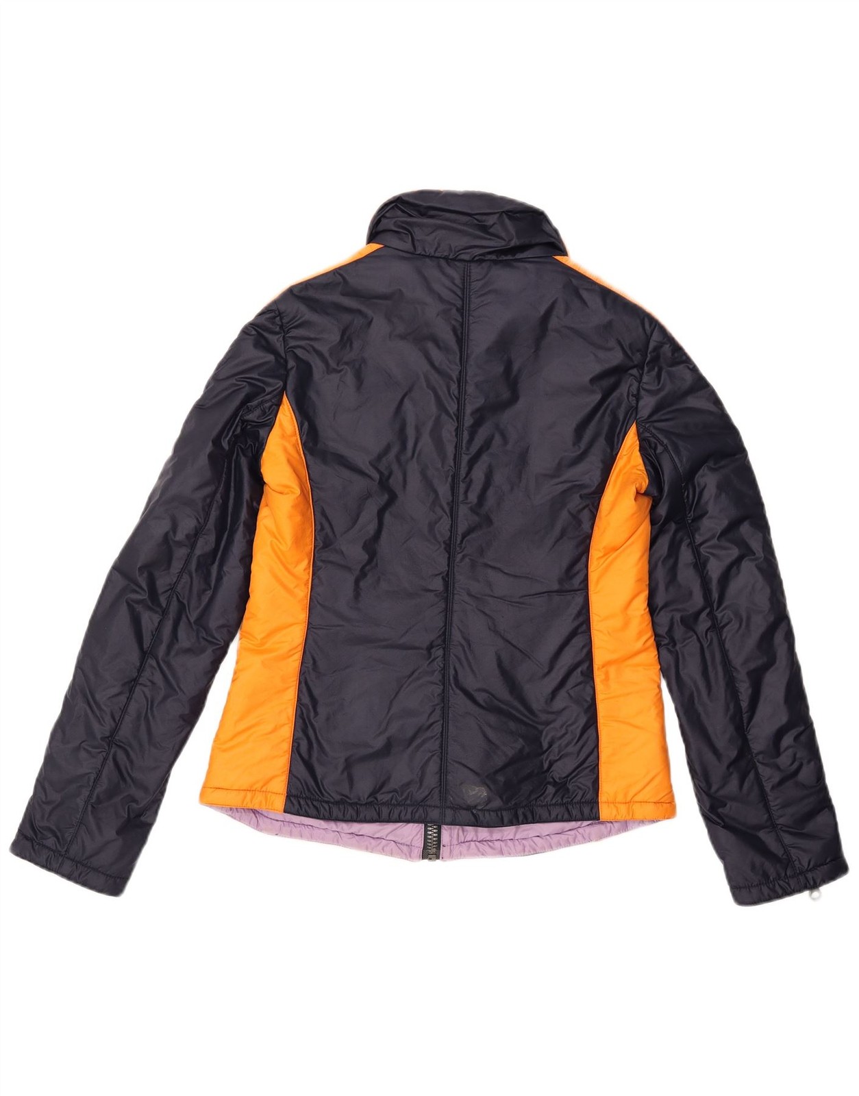 Belfe Womens Padded Jacket UK 10 Small Navy Blue Colourblock DO01 image 2
