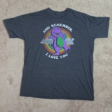 Barney The Dinosaur T-shirt UniSex XL I Love You- Vtg Style Modern Print.
