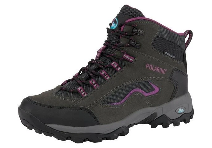 Polarino Visionary Wanderschuhe Comfortex Stiefel Leder  grau-pink , Gr. 36 - Bild 1 von 1