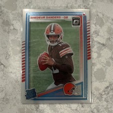 2025 Panini Donruss Optic Holo Shedeur Sanders Rated Rookie Browns #203