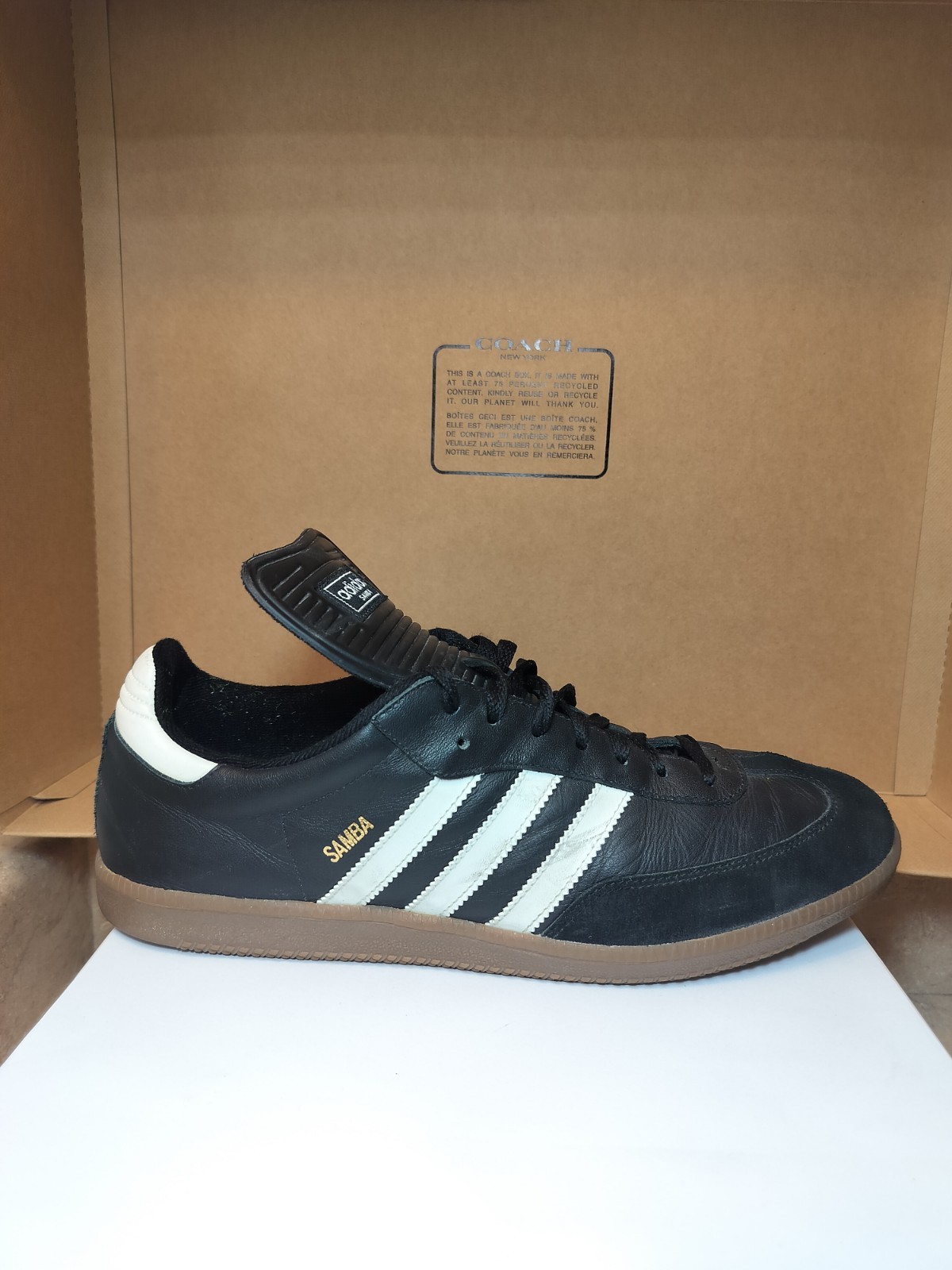 OG Rare Vintage 2000 Adidas Samba – Premium Leather – Mint – Size 12
