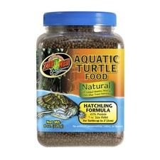 Zoo Med Natural Aquatic Turtle Food, Hatchling 8 Ounce Pack of 1 , Brown