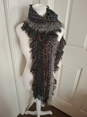 Maggi B Knit Scarf Beautiful Color And Texture  70 Inches Long Warm & Wonderful