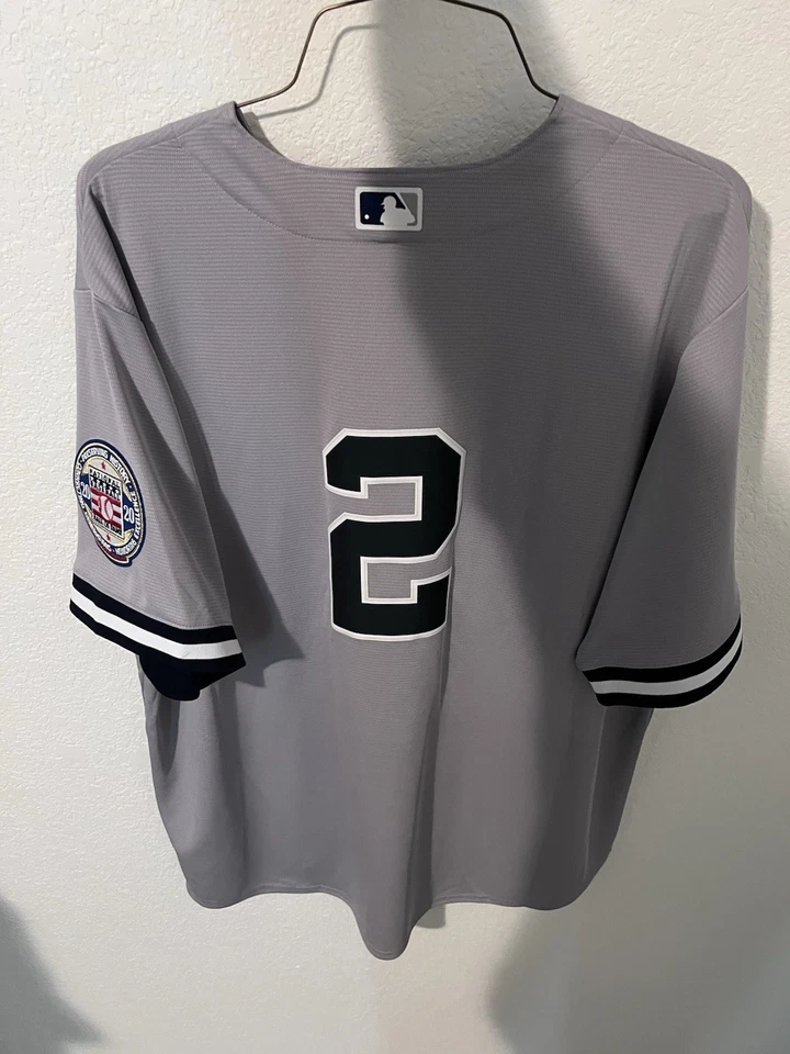 BNWT Yankees Derek Jeter Away Jersey Nike #2 Hall Of Fame Patch - Image 2 of 3