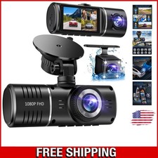 All-in-One Dash Cam Kit: Front, Rear  Cabin Cameras with 24Hr Monitoring
