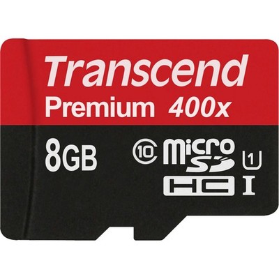Transcend microSDHC 8GB Class 10 UHS-I 400X MicroSD Karte