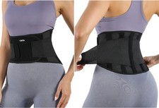 Lightweight Back Brace for Lower Back Pain Women Men, Adjustable Lumbar Suppo...