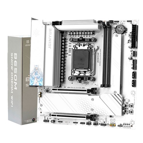 B650M Snow Dream WIFI Motherboard AM5 DDR5 M-ATX | AMD Ryzen 7/8/9000 |WiFi 6E - Bild 10 von 11