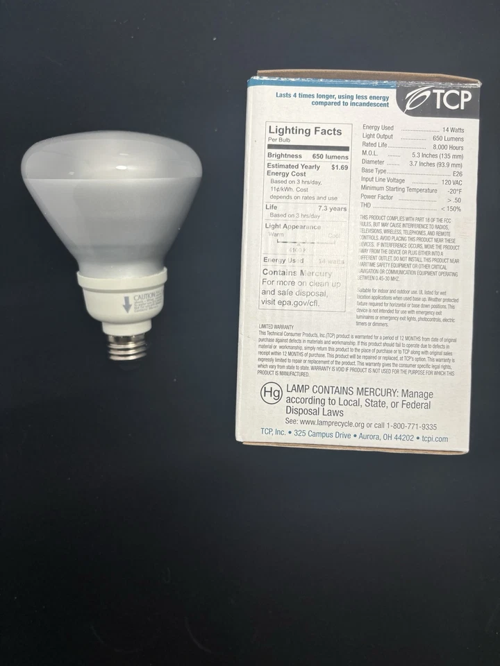 ⚡️2-lot⚡️TCP R30 Compact Fluorescent Bulbs - Image 3 of 4