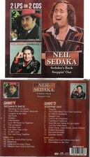 NEIL SEDAKA SEDAKA'S BACK/STEPPIN' OUT + 6 BONUS CUTS 2 LPS ON 2 CDS-NEW SEALED