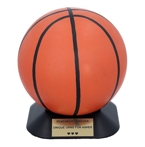 Basketbalvormige urn van roestvrij staal - Afbeelding 6 van 8