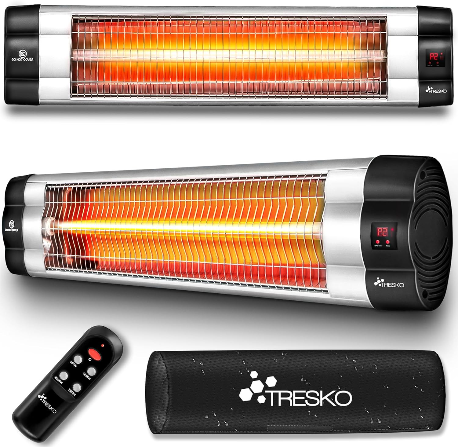 Riscaldatore Infrarossi Smart 2500W: Efficienza 3 Livelli e Remote Control