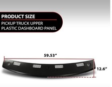 2002-2005 Dodge Ram 1500 Fit Dodge Ram 2500 3500 Upper Dashboard Panel Black