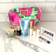 Estee Lauder 7 Pcs. Set: Lipstick/Advanced Night/DayWear/Take It Away/Eyeshadows