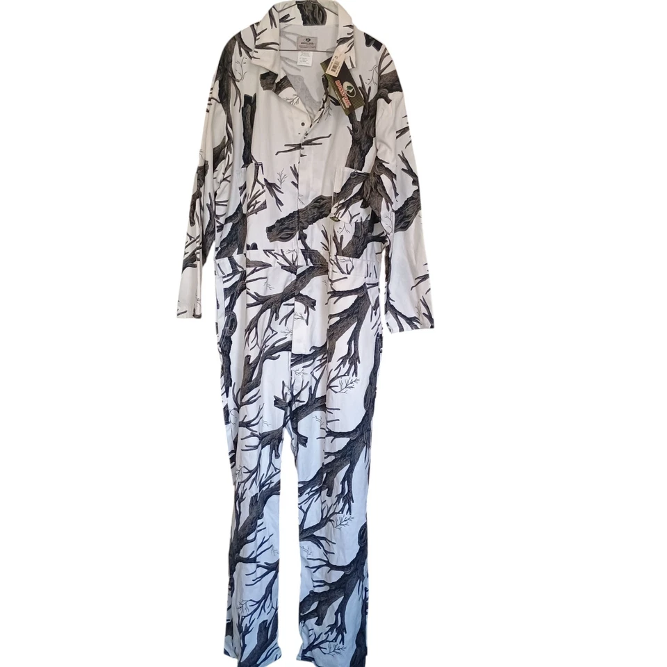 Vintage Mossy Oak NWT Winter Camouflage Coveralls 2XL - Image 2 of 4