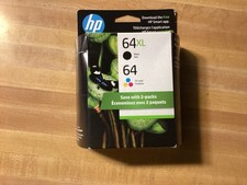 hp 64xl black/64 tri-color ink cartridges 2-pack