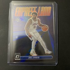 2023-24 Panini Donruss Optic - Express Lane Joel Embiid #21 Blue Prizm /85