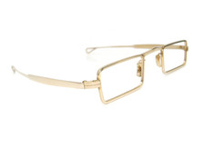 Vintage Italian 14kt Gold Laminated Wire Rim Glasses Eyeglasses Sunglasses Frame