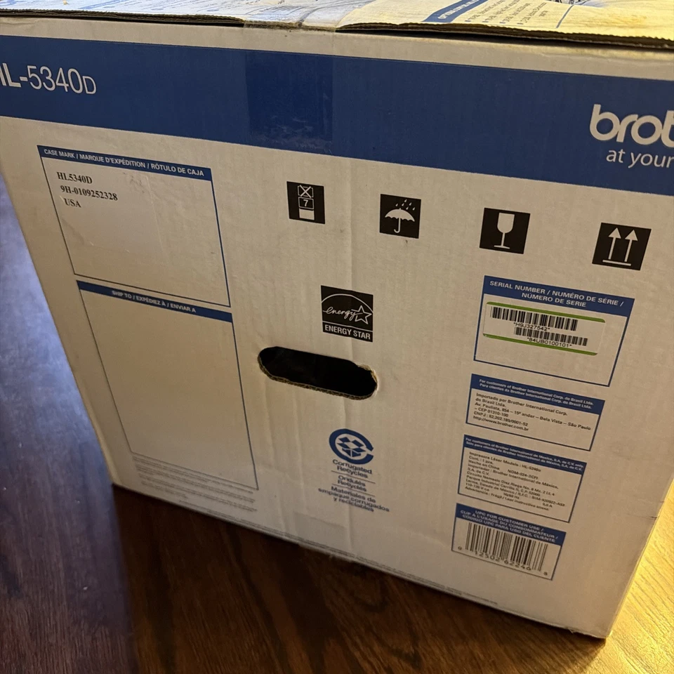 Impresora láser para grupos de trabajo Brother HL-5340D - TOTALMENTE NUEVA sellada en caja. Envío gratis Foto 3 de 4