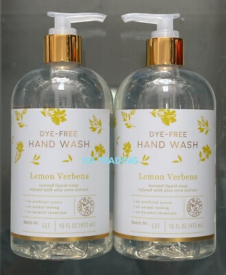 (2-Pack) COMMONWEALTH SOAP CO. ~ Aloe Vera Enriched LEMON VERBENA HAND SOAP Wash