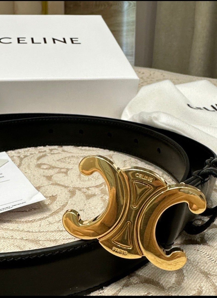 celine ベルト90 セール】CELINE ベルト 45AKA2ACO ミディアム トリオンフ