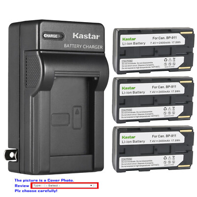 Kastar Battery AC Wall Charger for Phase One P40 Plus P40+ P-Back Digital Back