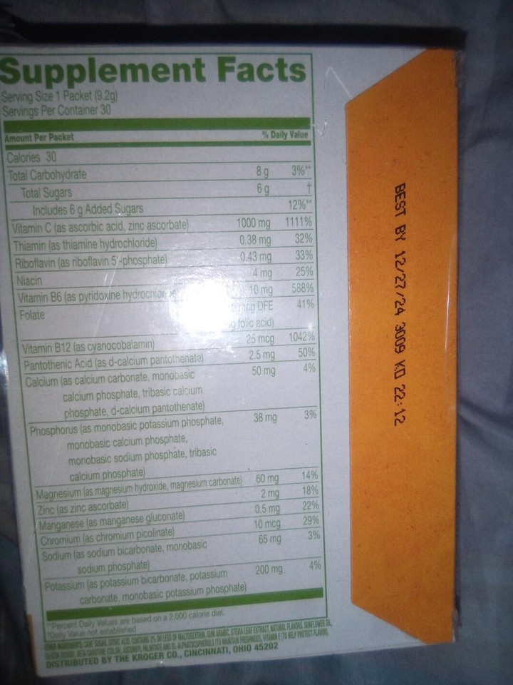 Simple Truth Effervescent Vitamin C Orange Dietary Supplement 30 count