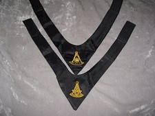 Black Masonic Cravat Tie Past Master Freemason Fraternity Lodge NEW