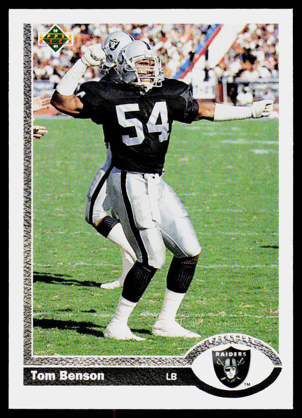 Tom Benson, 1991 Upper Deck, #558, Los Angeles Raiders,