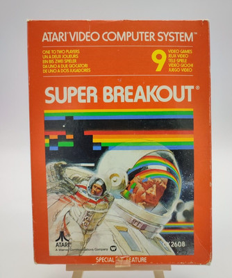 ATARI 2600 Super Breakout, OVP m. Spieleanleitung Videospiel