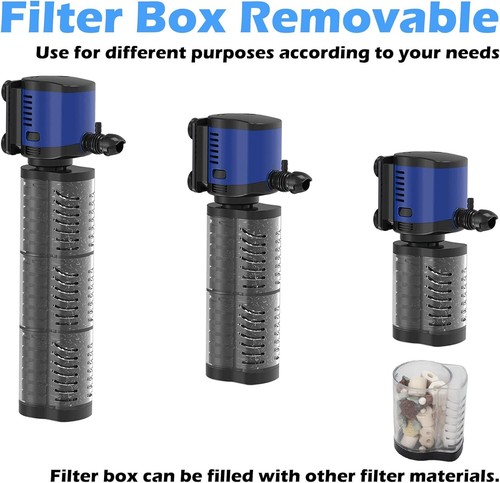 TARARIUM 660GPH Aquarium Filter 100-300 Gallon Fish Tank Pond, Powerful & Quiet - Picture 7 of 7