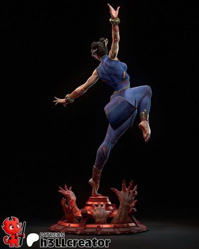 Chun-Li, Resin Model Kit Painted 3d Printed GK Statue Figure - Picture 2 of 8