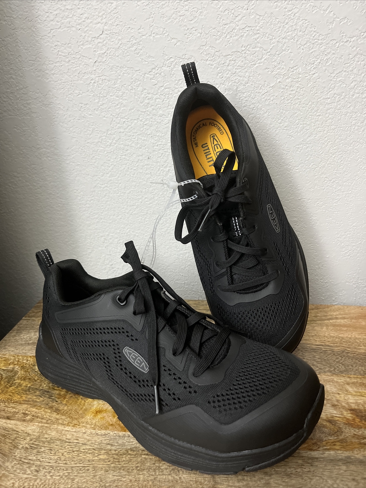 Scarpe antinfortunistiche nere KEEN da donna Sparta 2 taglia 11 stile atletico NUOVE