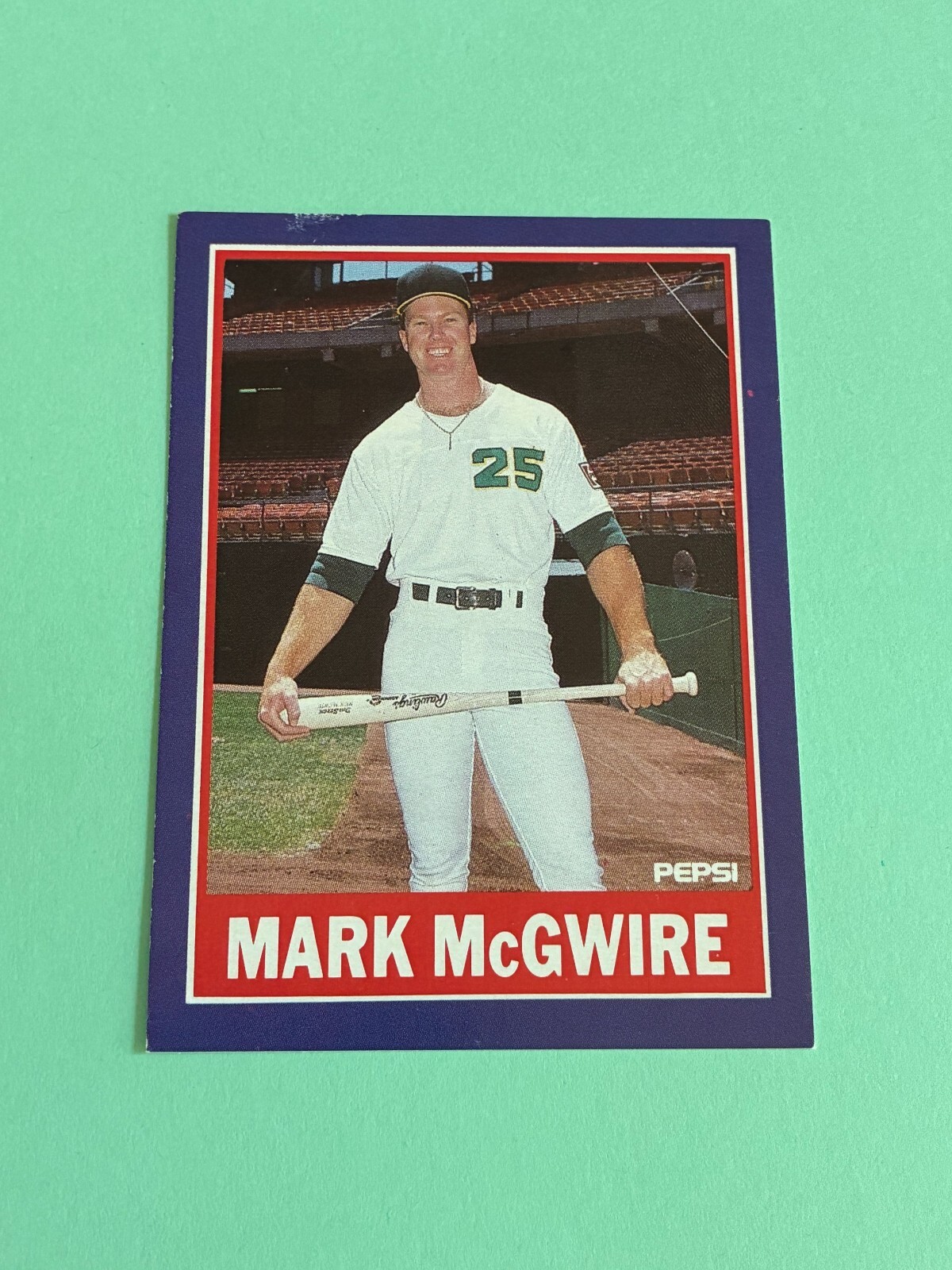 1989 Pepsi  #11-12 Mark McGwire - Oakland A's