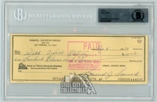 Sam Snead Autographed Check - BAS