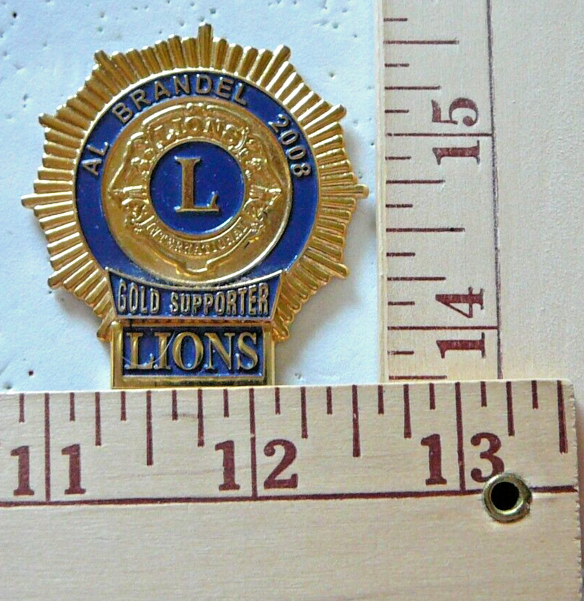 Lions Club Pins - PAST INTERNATIONAL PRESIDENT AL BRANDEL PIN