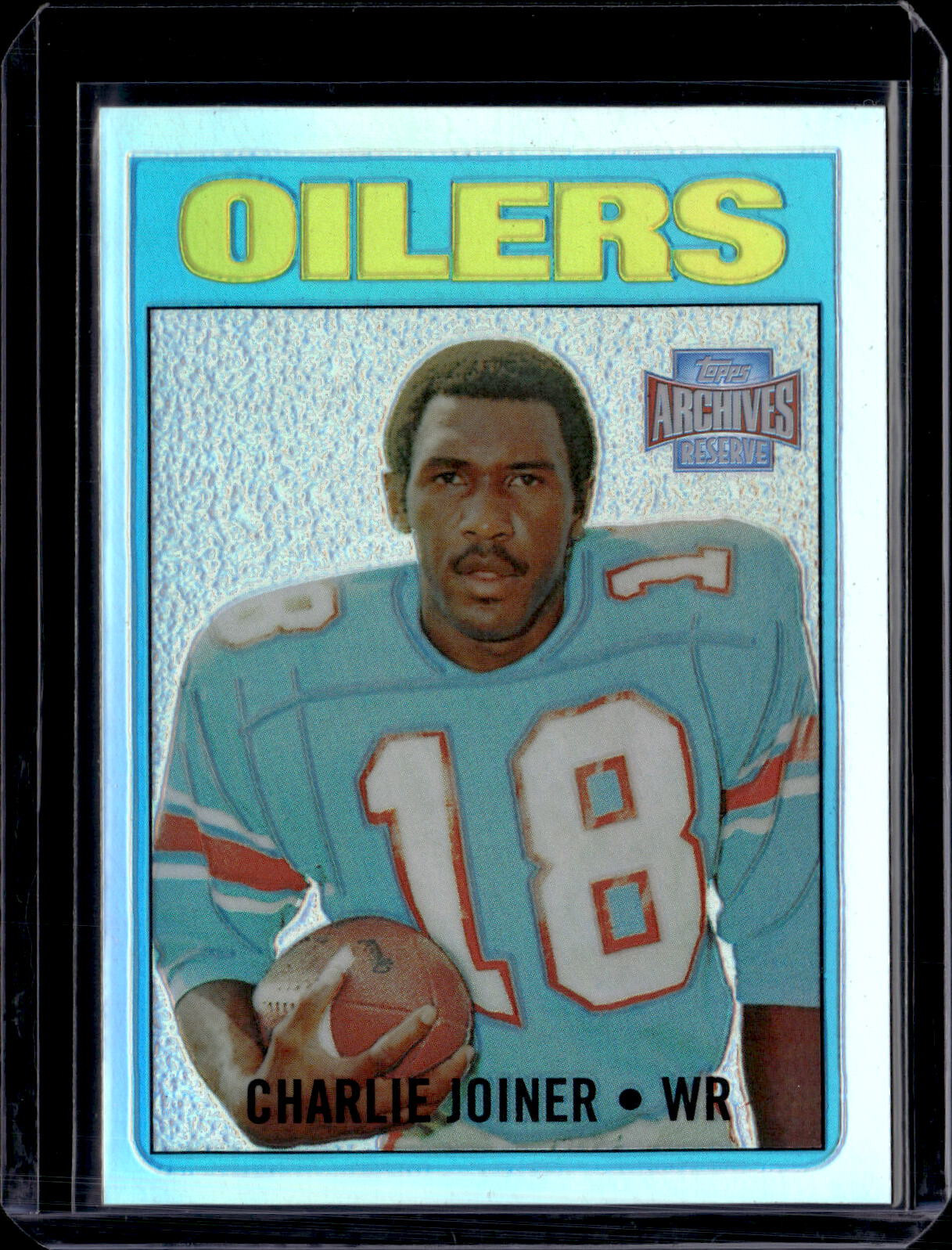 2001 Topps Archives Reserve #14 Charlie Joiner 1972 Refractor RC Reprint NM-MINT